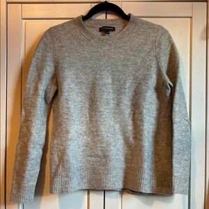 Light Heather Gray Aire Crewneck Banana Republic Sweater Long Sleeve